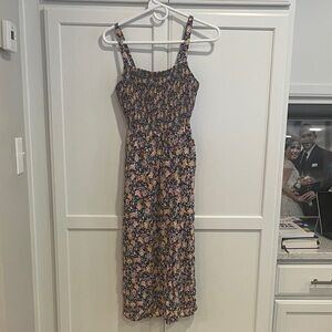 Old Navy Floral Smocked Midi Dress - Multicolor